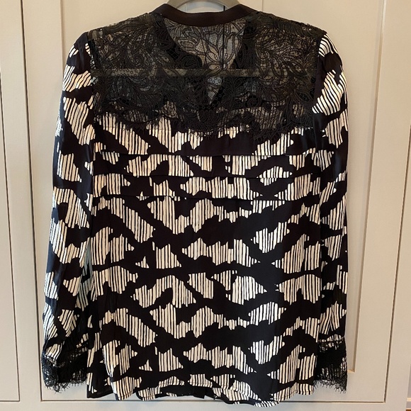 NWT REISS Ana-Lace Placement Print Top | 0 - Picture 9 of 13
